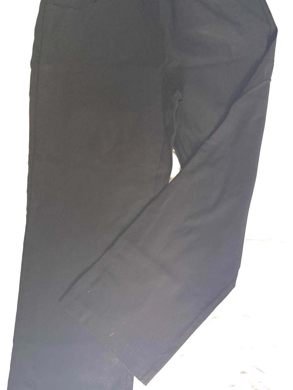 Tribal Black Straight Leg Pants with Button Detail. Size 14